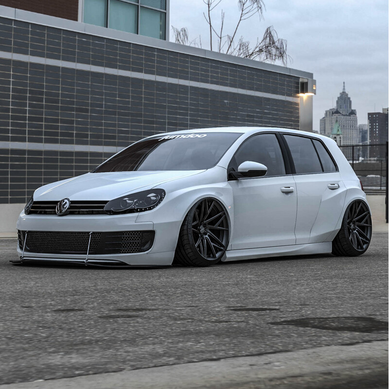 Kit Carrosserie Large Jumdoo pour Volkswagen Golf 6 GTI (5 Portes)